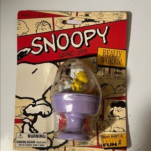 Snoopy Wind-Up Toy with Purple Base